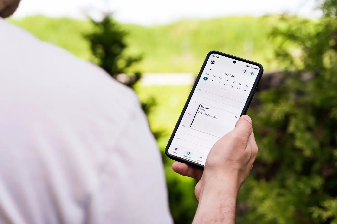Appointment calendar on a smartphone